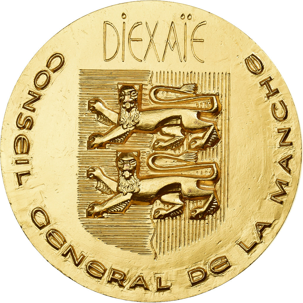 Francia, medaglia, Conseil Général de la Manche, De Hauteville, 1985, Bronzo