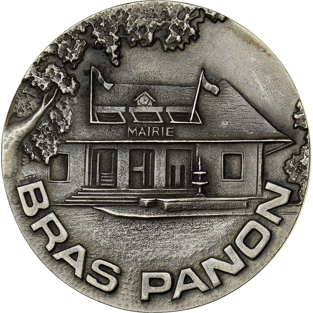 Frankreich, Medaille, Ville de Bras-Panon, Réunion, Silvered Metal, SS+