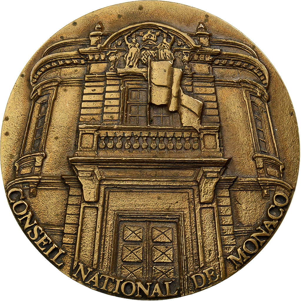 Monaco, Médaille, Conseil National, Bronze, TTB+