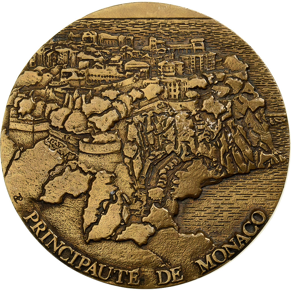 Monaco, Médaille, Conseil National, Bronze, TTB+