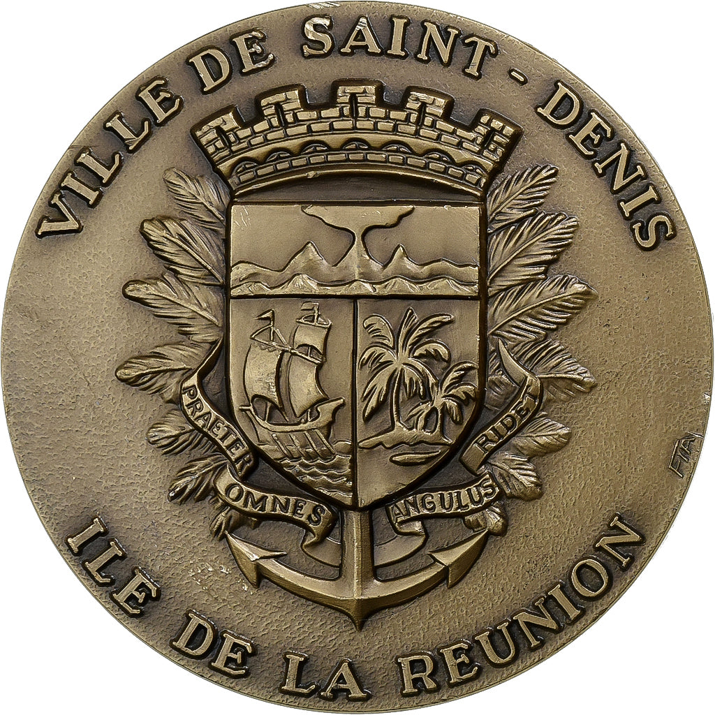 France, Medal, Ville de Saint-Denis de la Réunion, Bronze, AU(50-53)