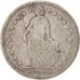 Coin, Switzerland, Franc, 1876, Bern, F(12-15), Silver, KM:24