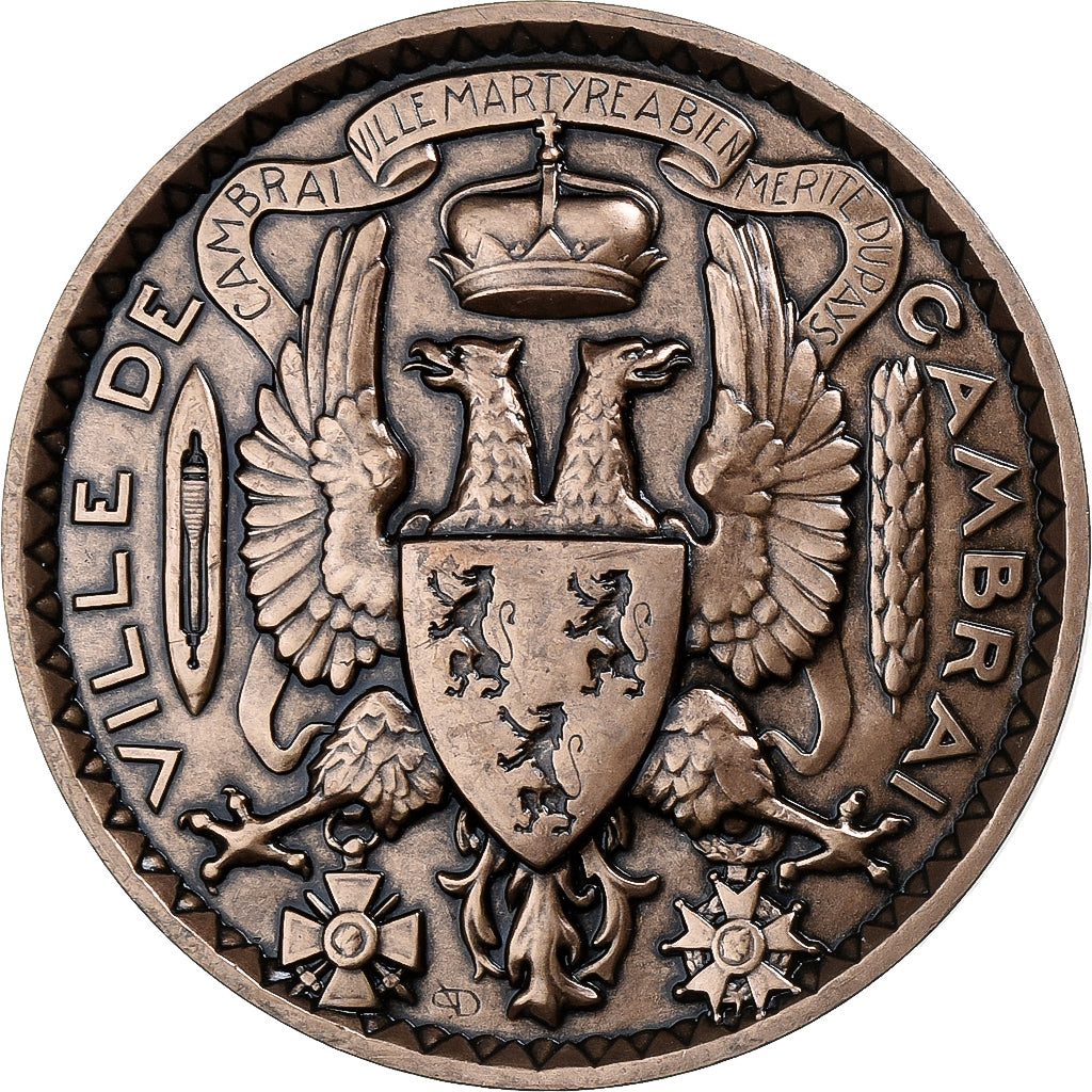 France, Medal, la Ville de Cambrai à Christian Poncelet, Président du Sénat