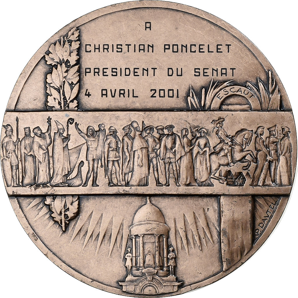 France, Medal, la Ville de Cambrai à Christian Poncelet, Président du Sénat
