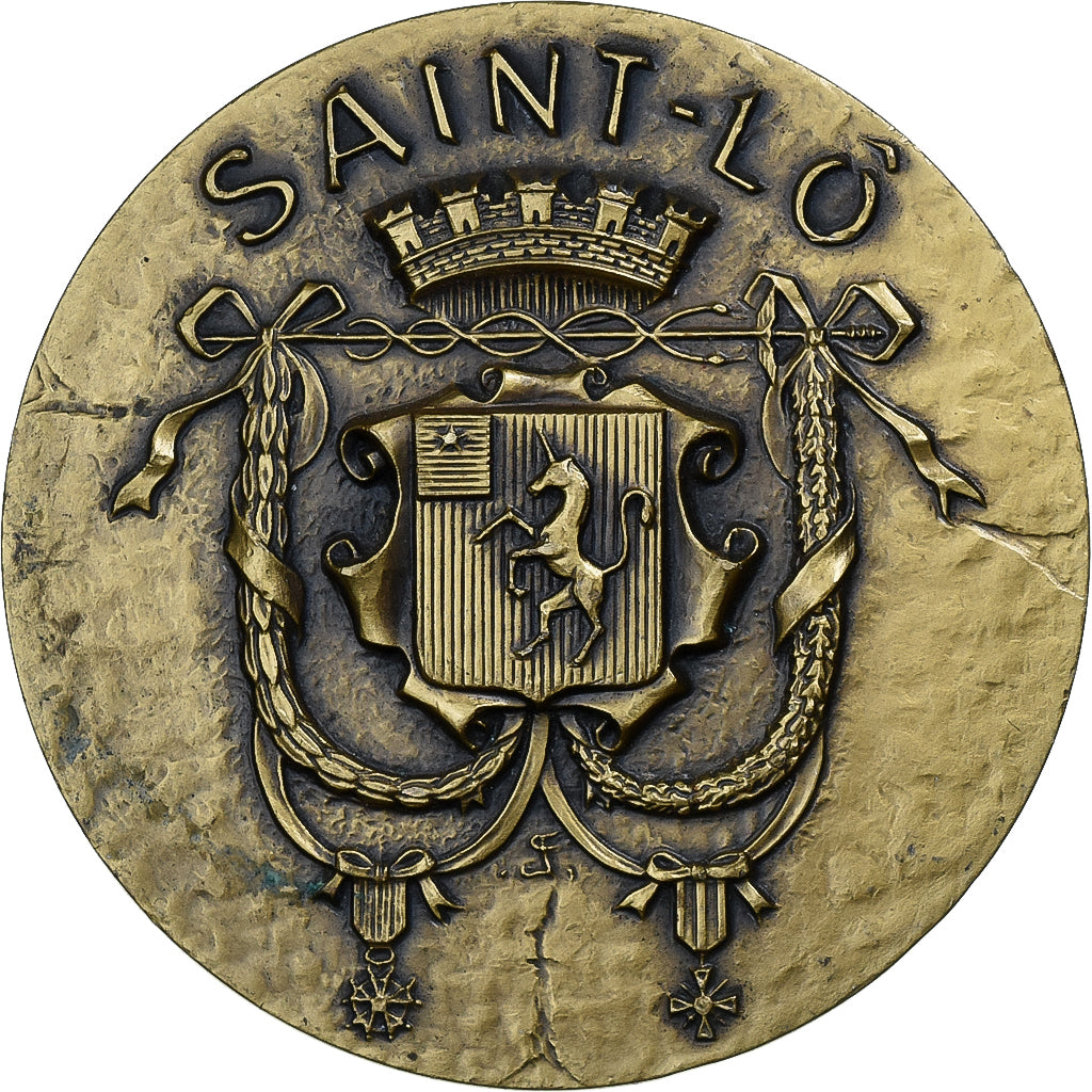 Francia, medaglia, La Ville de Saint-Lô à Christian Poncelet, Président du