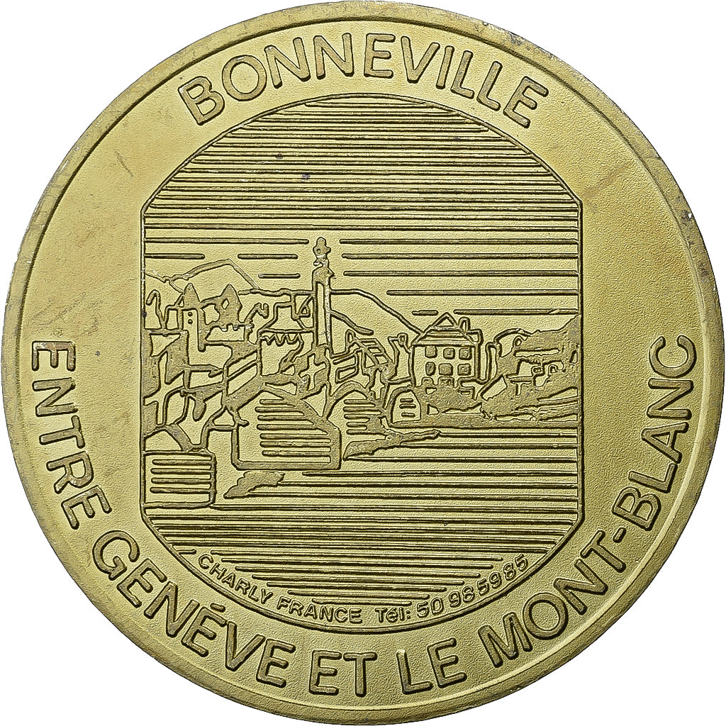 Frankreich, Medaille, Bonneville, Haute-Savoie, Gilt Metal, SS