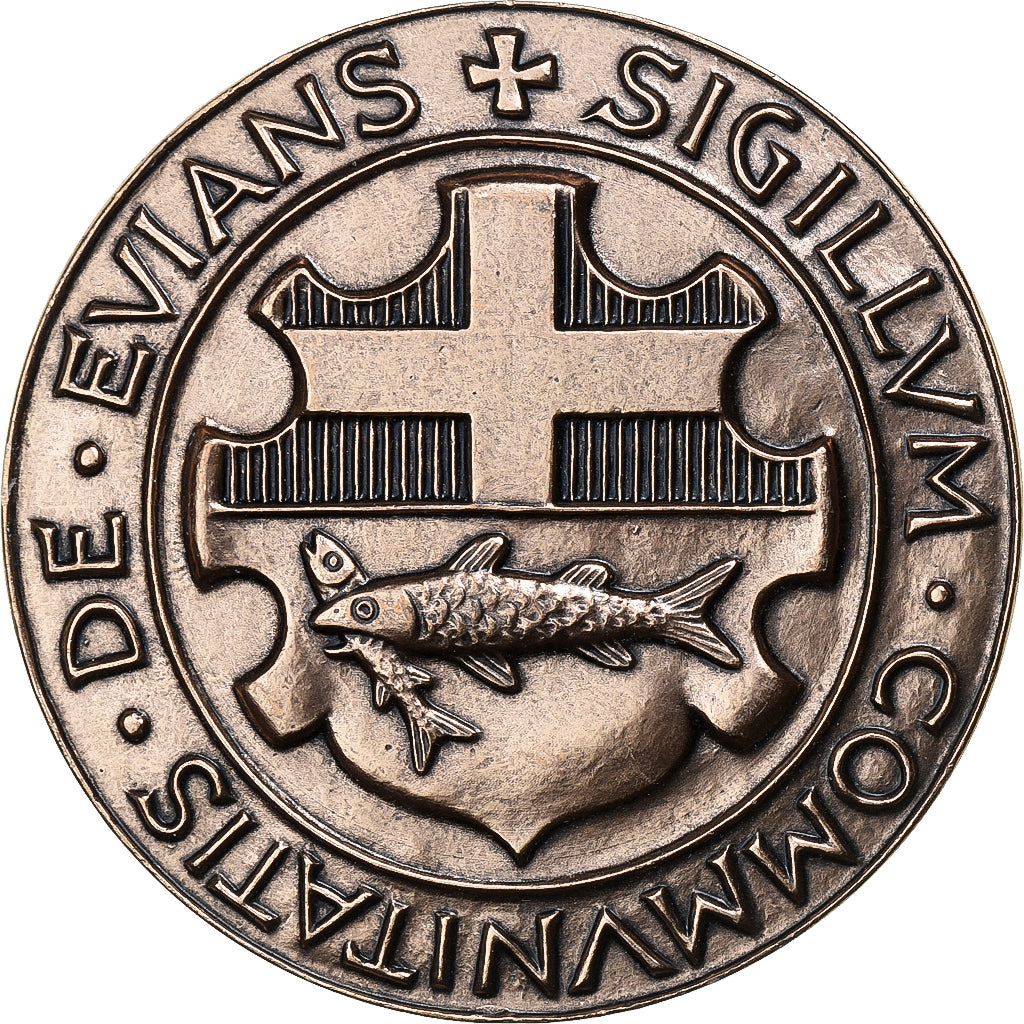 Francia, medaglia, Ville d'Evian-les-Bains, Bronzo, SPL-