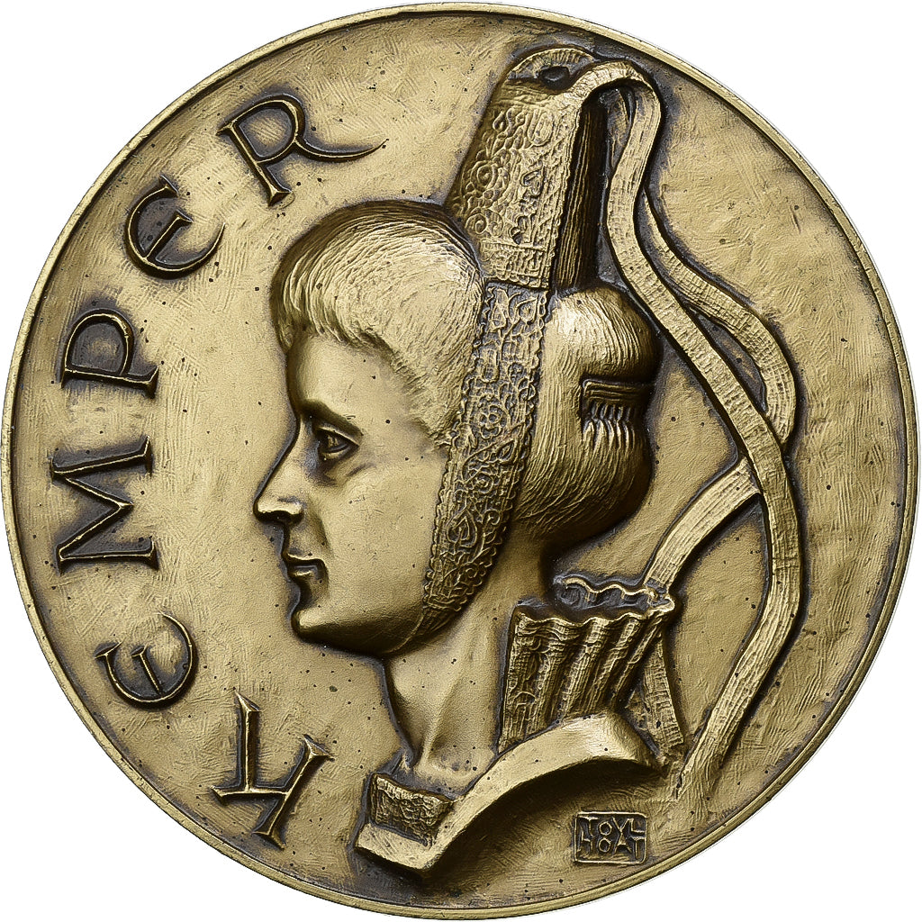 Francja, medal, La Ville de Quimper à Christian Poncelet, Président du Sénat