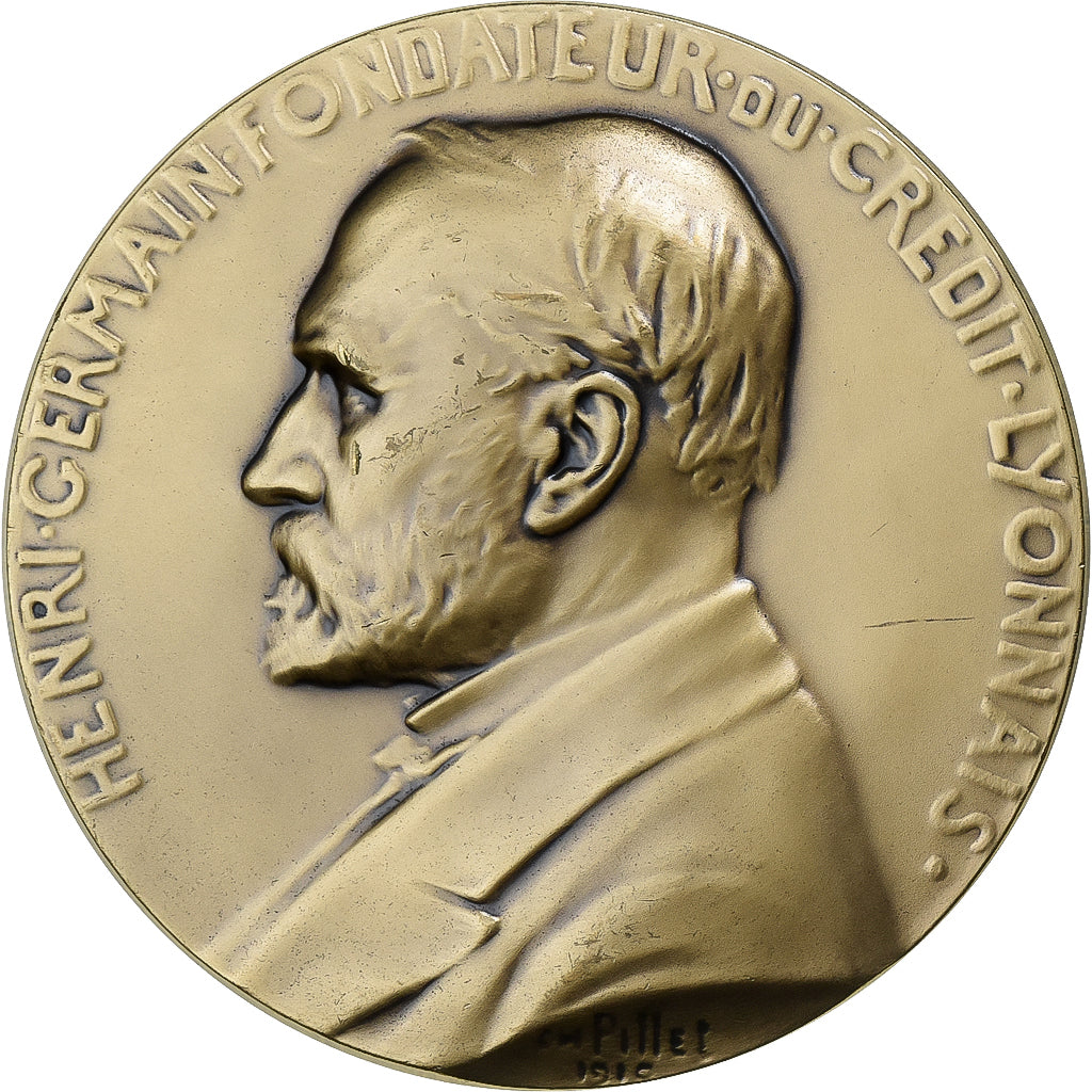Francia, medaglia, Henri Germain , Fondateur du Crédit Lyonnais, Bronzo