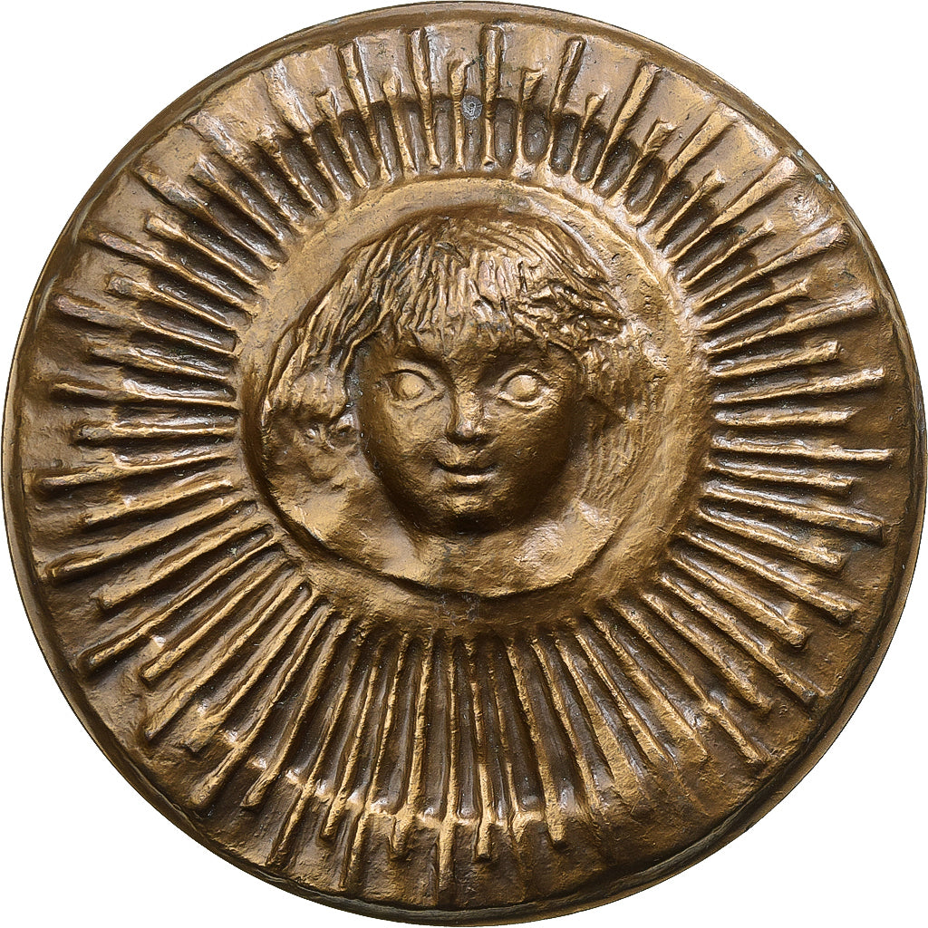 Francia, medaglia, VIllages d'enfants SOS de France, 1986, Bronzo, BB+