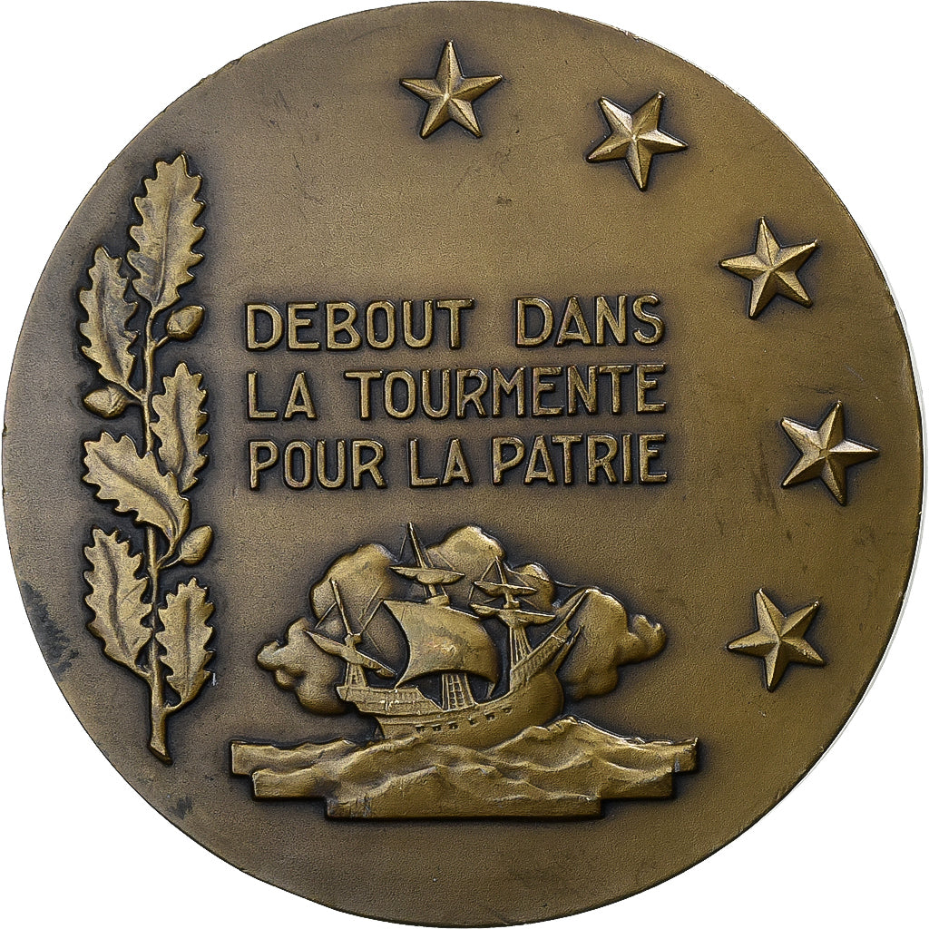 França, medalha, François Darlan, Amiral de la Flotte, Bronze, Guiraud