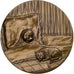 Francia, medalla, Le Chat et la Souris, 1987, Bronce, EBC