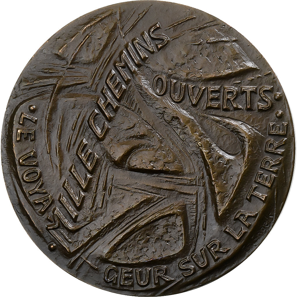 Francia, medaglia, julien Green, 1973, Bronzo, Engels, SPL-