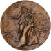 Francja, medal, Le Couple, 1974, Miedź, Boureau, AU(55-58)