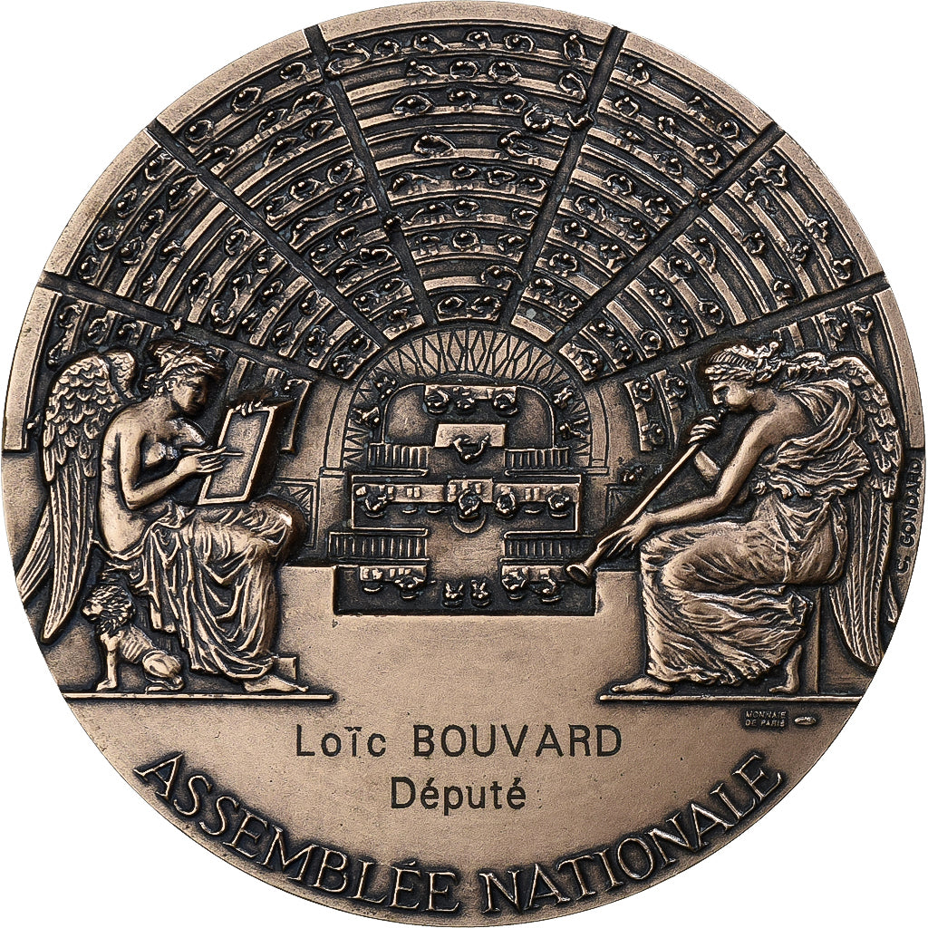 Francia, medaglia, Assemblée Nationale, à Loïc Bouvard, Député, Bronzo