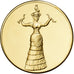 Francia, medalla, Déesse aux Serpents, Bronce dorado, SC