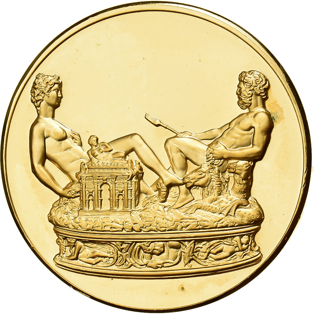 France, Médaille, La Salière de François Ier, Benvenuto Cellini, Gilt Bronze