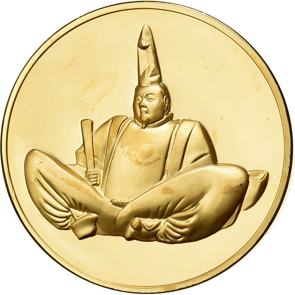 Frankreich, Medaille, Minamoto No Yoritomo, Gilt Bronze, UNZ