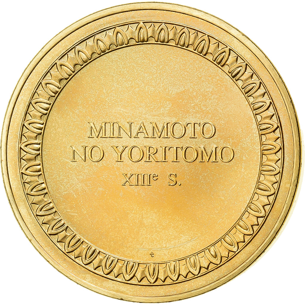 Frankreich, Medaille, Minamoto No Yoritomo, Gilt Bronze, UNZ