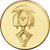 Frankreich, Medaille, Figure Gardienne des Bakota, Gilt Bronze, UNZ