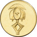 Frankreich, Medaille, Figure Gardienne des Bakota, Gilt Bronze, UNZ