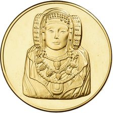 France, Medal, La Dame d'Elche, Gilt Bronze, MS(63)