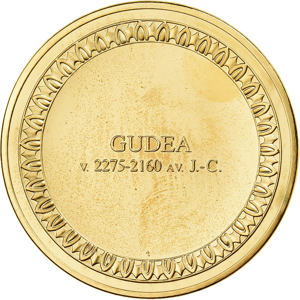 Francia, medalla, Gudéa, Bronce dorado, SC