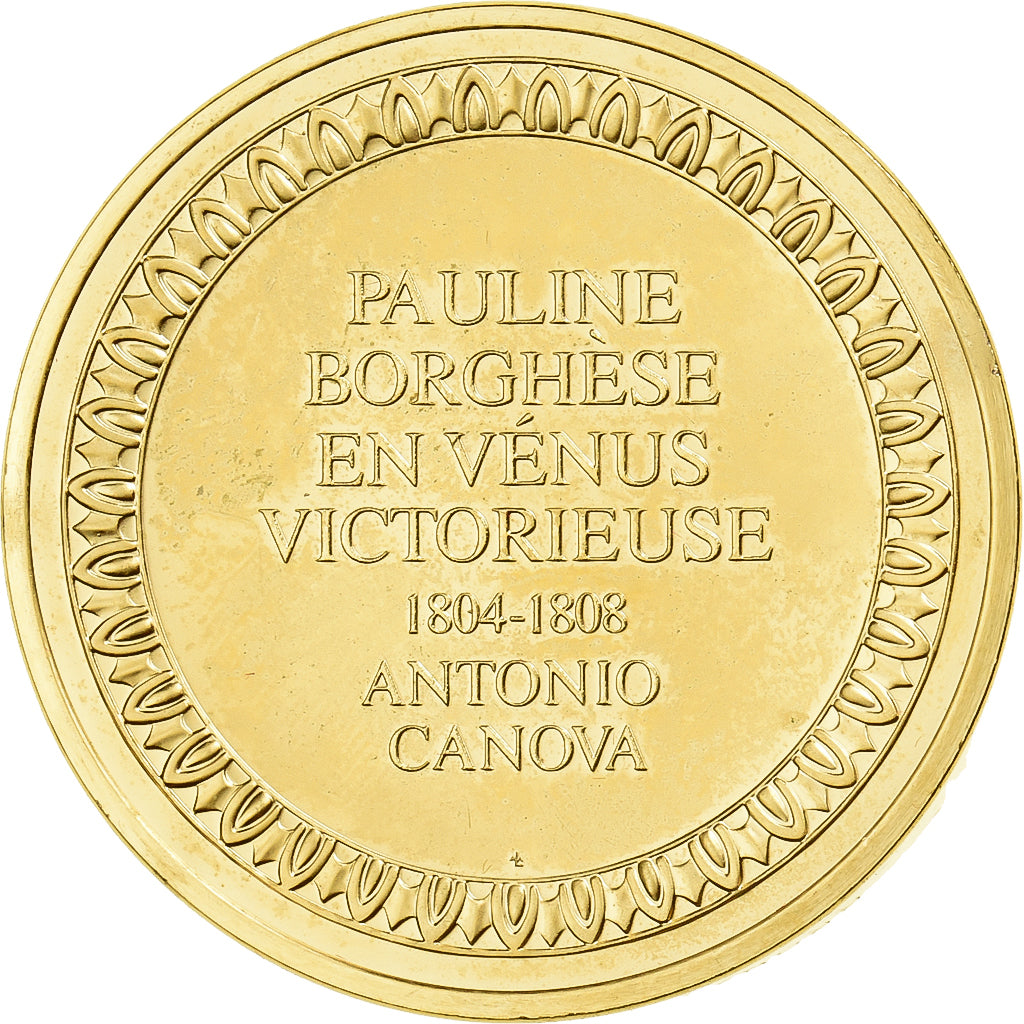 Frankreich, Medaille, Pauline Borghèse en Vénus Victorieuse, Gilt Bronze, UNZ