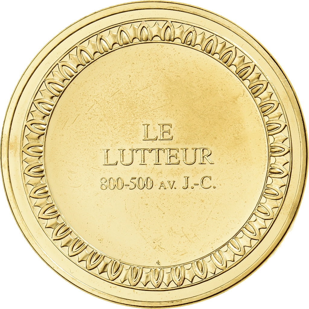 Frankreich, Medaille, Le Lutteur, Gilt Bronze, UNZ