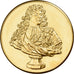 Frankreich, Medaille, Buste de Louis XIV, Antoine Coysevox, Gilt Bronze, UNZ