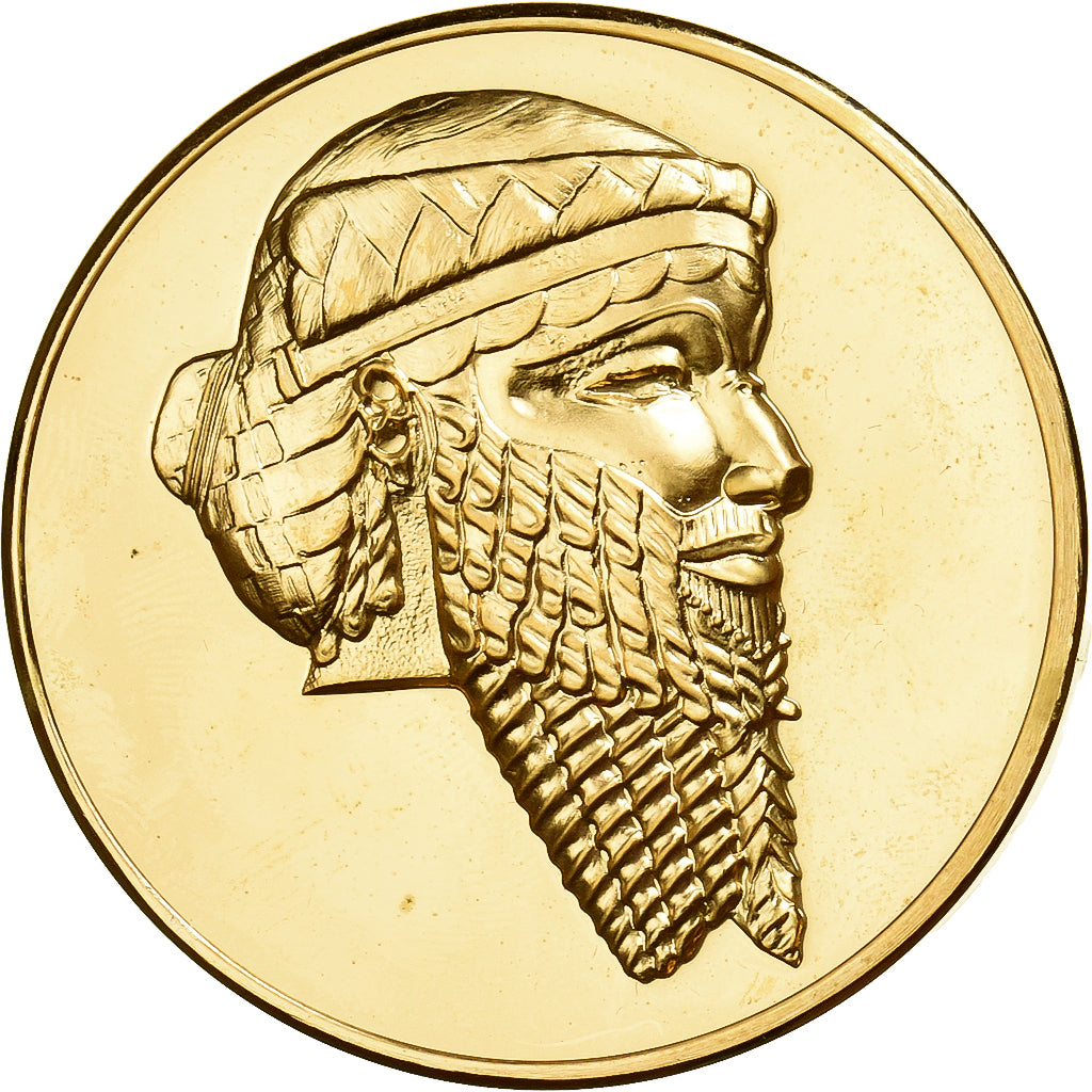 Francia, medaglia, Tête de Roi, Bronzo dorato, SPL