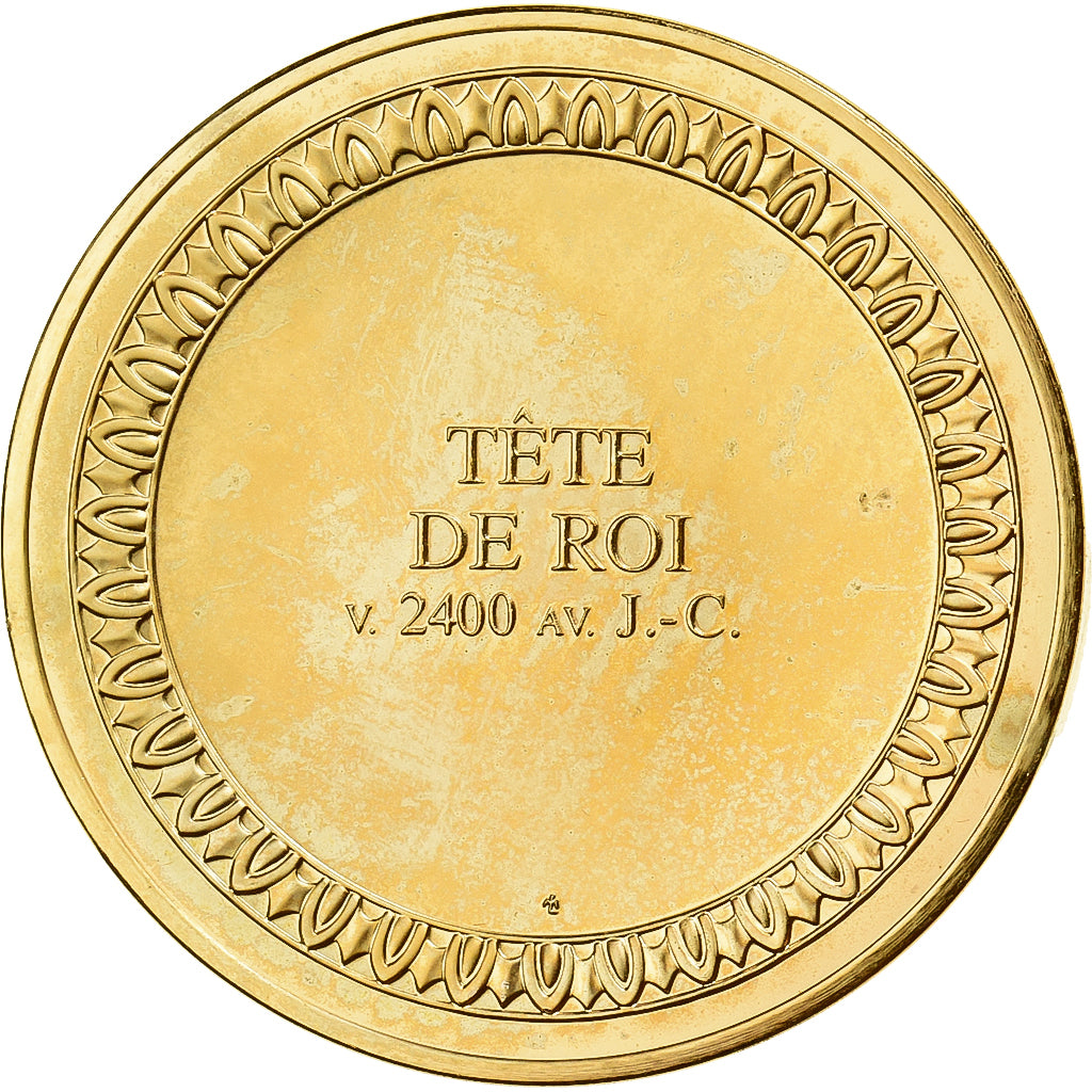 Francia, medaglia, Tête de Roi, Bronzo dorato, SPL
