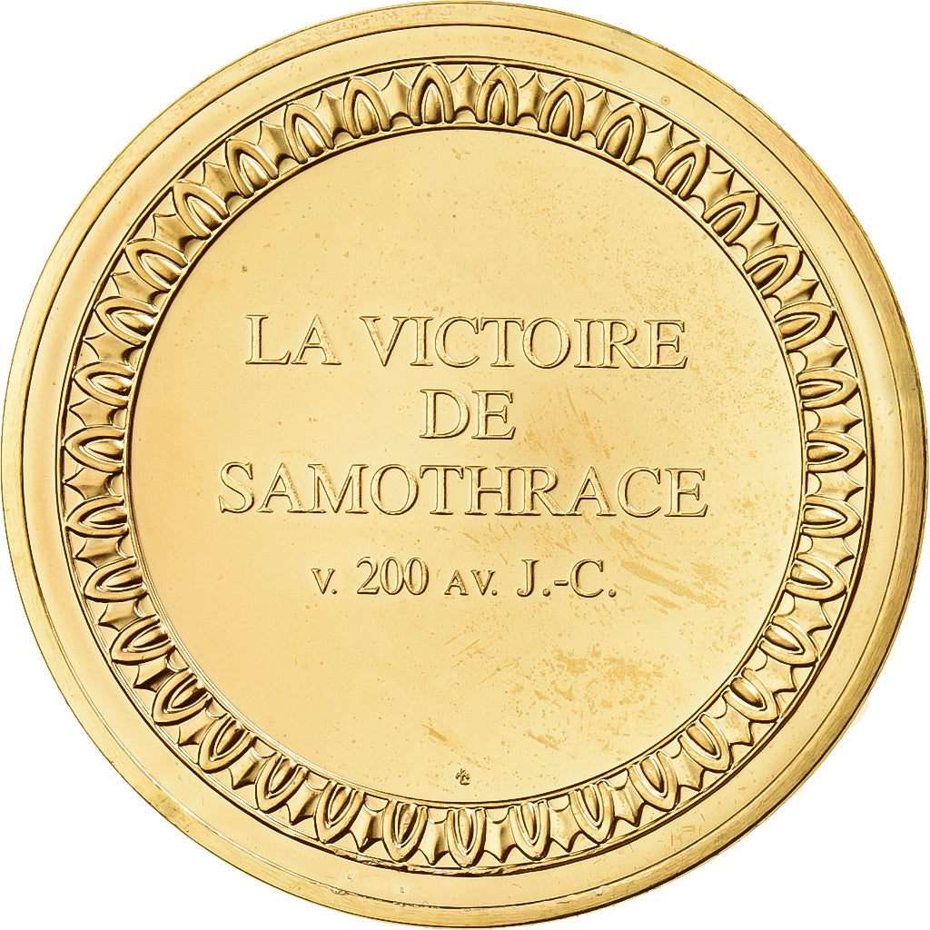 Frankreich, Medaille, Victoire de Samothrace, Gilt Bronze, UNZ