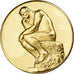 France, Medal, le Penseur, Rodin, Gilt Bronze, MS(63)