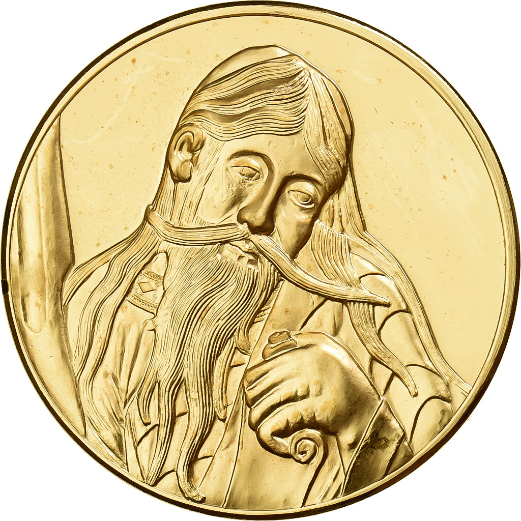 Frankreich, Medaille, le Prophète Jérémie, Gilt Bronze, UNZ