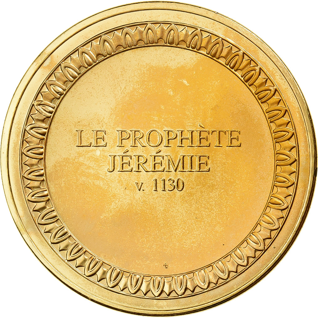 Frankreich, Medaille, le Prophète Jérémie, Gilt Bronze, UNZ