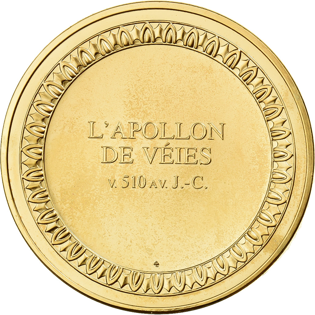 Frankreich, Medaille, L'Apollon de Veies, Gilt Bronze, UNZ