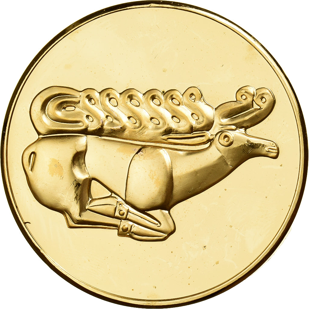 Frankreich, Medaille, Le Cerf en Or de Kuban, Gilt Bronze, VZ
