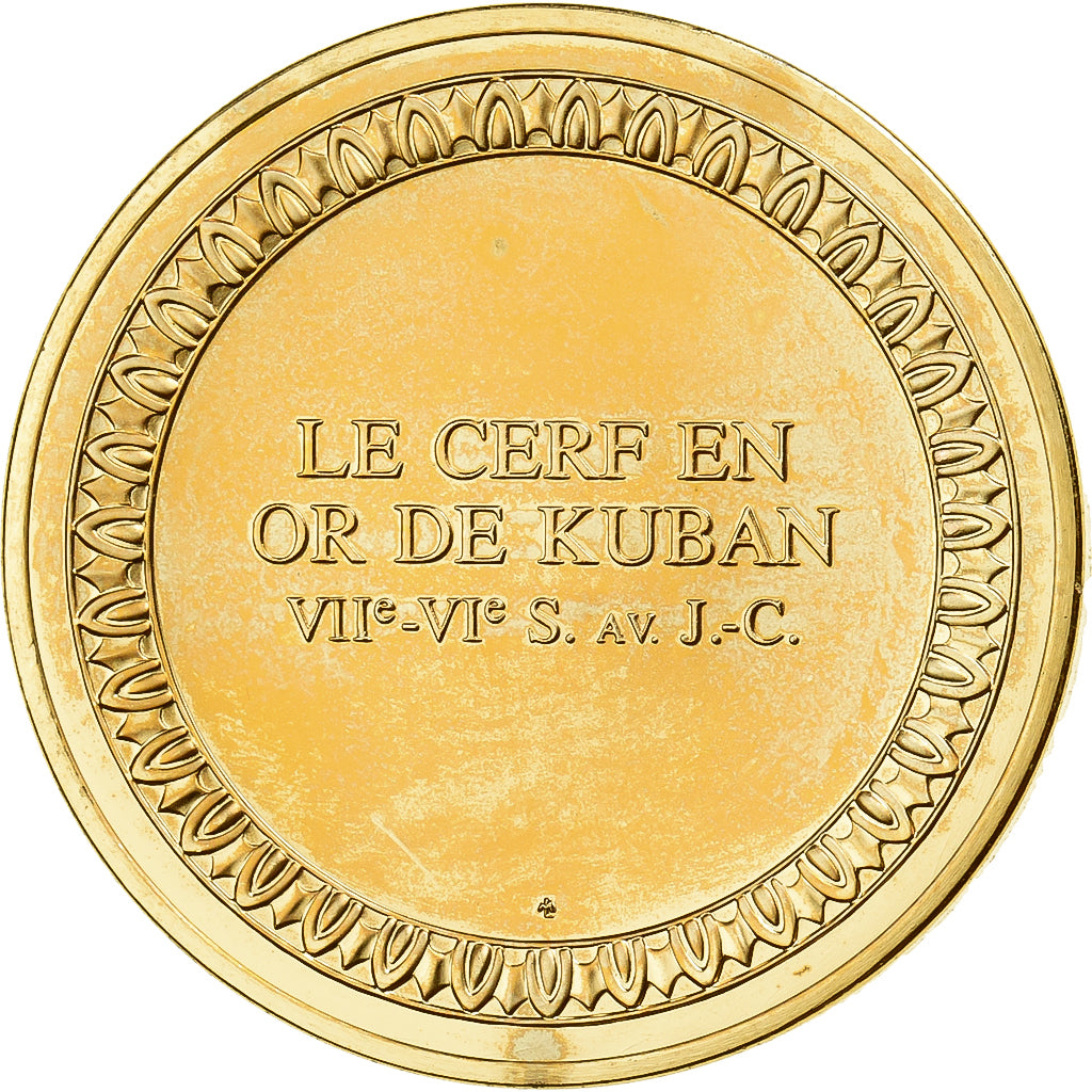 Frankreich, Medaille, Le Cerf en Or de Kuban, Gilt Bronze, VZ