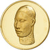 Frankreich, Medaille, Tête d'Homme avec Tatouage, Gilt Bronze, UNZ