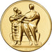 France, Medal, la Famille, Henry Moore, Gilt Bronze, MS(63)