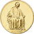 Francia, medaglia, Voltaire, Jean-Antoine Houdon, Bronzo dorato, SPL