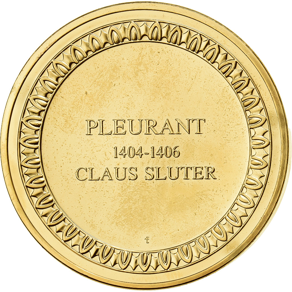 Frankreich, Medaille, Pleurant, Claus Sluter, Gilt Bronze, VZ