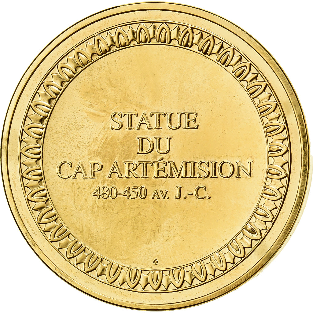 Frankreich, Medaille, Statue du Cap Artémision, Gilt Bronze, VZ