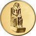 Frankreich, Medaille, Le Pharaon Chéphren, Gilt Bronze, VZ