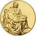 France, Medal, La Pieta, Michel-Ange, Gilt Bronze, AU(55-58)