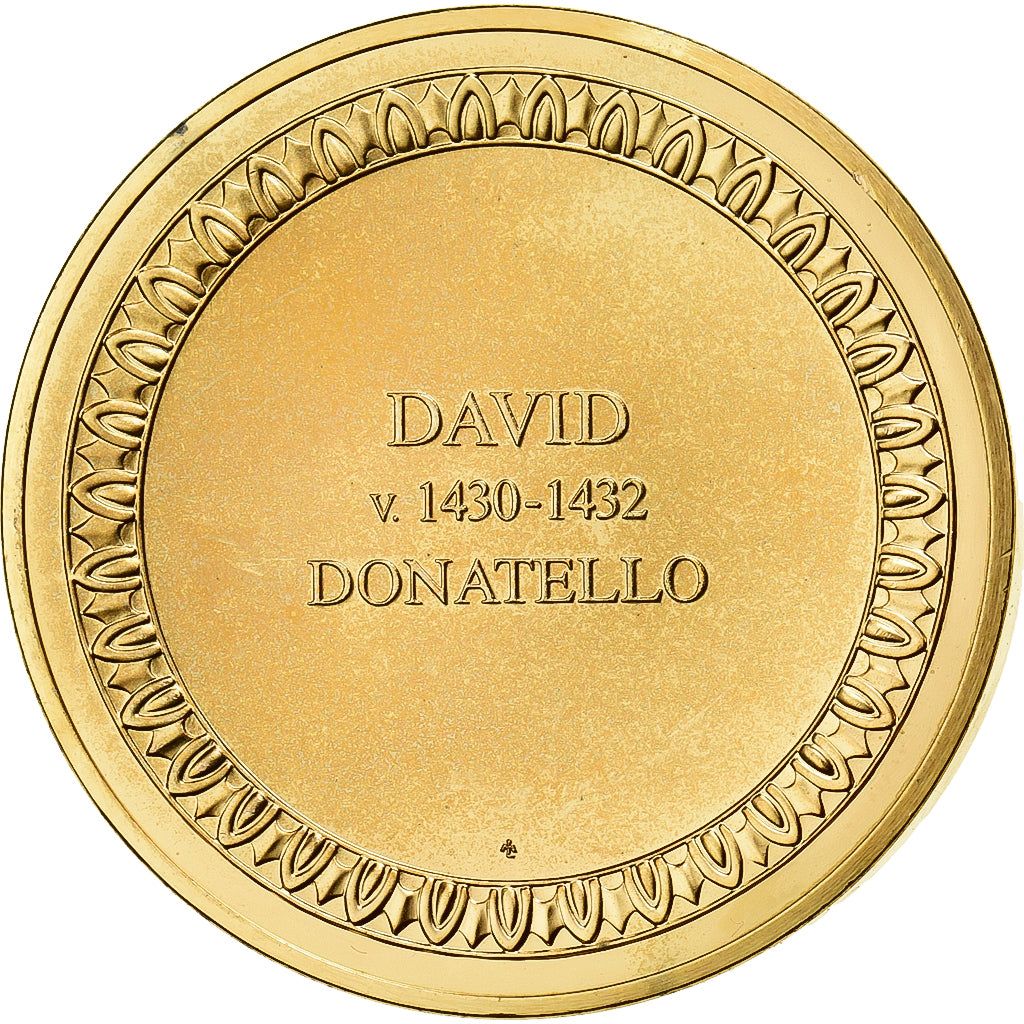 France, Medal, David, Donatello, Gilt Bronze, AU(55-58)