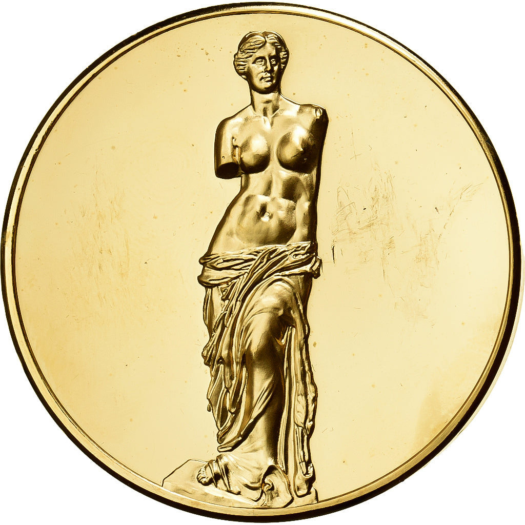 Frankreich, Medaille, Vénus de Milo, Gilt Bronze, SS+
