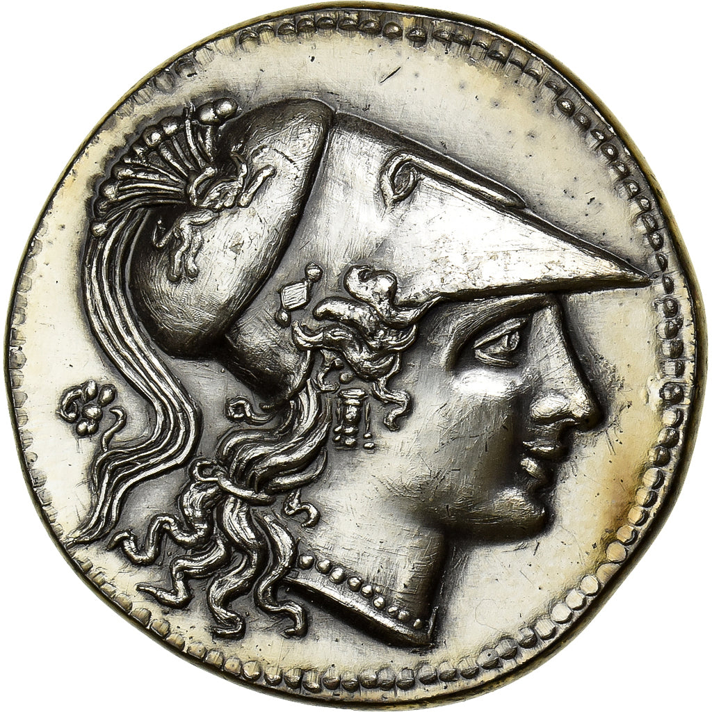 Francia, medaglia, Reproduction Monnaie Grecque, 1979, Argento, Athéna, SPL-