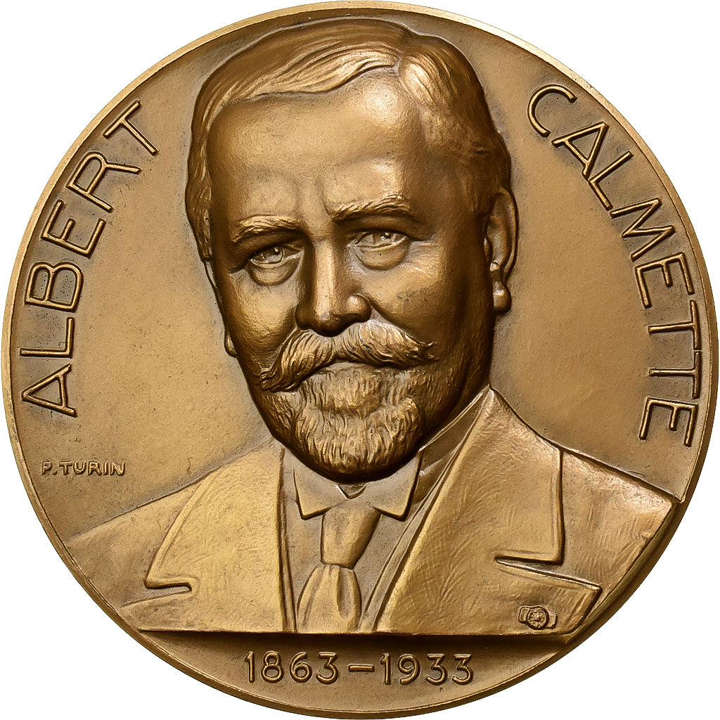Francia, medaglia, Albert Calmette , Institut Pasteur, 1963, Bronzo, Turin, SPL